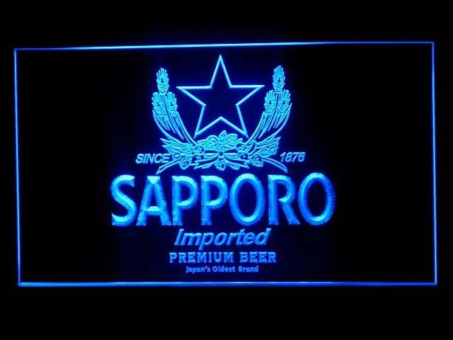 Sapporo Imported Premium Beer Bar Pub Store Neon Light Sign